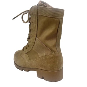 Bottes tactiques montantes TSB11 multi-terrains pour zones chaudes, en cuir pleine fleur de haute qualité, anti-perforation, avec trous respirants, idéales pour la jungle - Product Image 2