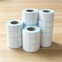 Étiquettes de codes-barres pour supermarchés, rouleaux d'étiquettes autocollantes pour courrier, résistantes à la chaleur, autocollants en papier thermique durable