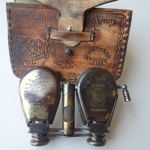 Jumelles pliantes nautiques victoriennes en laiton antique, monocular, en métal fait main, TMI TM14026, objet de collection vintage - Product Image 1