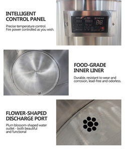 סיר בישול תעשייתי חשמלי נירוסטה דו-שכבתי עם ערבול אוטומטי לחלוטין בנפחים של 20 ליטר, 50 ליטר, 100 ליטר, 200 ליטר, 300 ליטר ו-500 ליטר. - Product Image 6