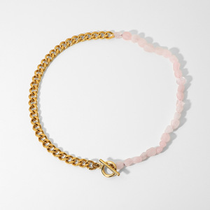 Collier en acier inoxydable, pierre de guérison, nouveau style 1 pièce - Product Image 3