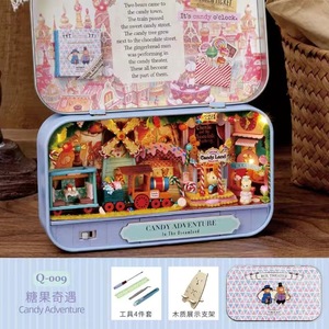 Produit phare : <span class=keywords><strong>Maison</strong></span> miniature de <span class=keywords><strong>jardin</strong></span> à assembler, modèle de théâtre puzzle DIY, <span class=keywords><strong>maison</strong></span> <span class=keywords><strong>jouet</strong></span> <span class=keywords><strong>en</strong></span> boîte métallique - Product Image 6