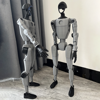 Statue de robot IA en fibre de verre personnalisée pour l'affichage et la décoration commerciaux