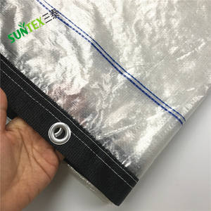 <span class=keywords><strong>Película</strong></span> tejida transparente de 2m x 12m, cubierta de lluvia para huerto de cerezos con unión reforzada, cubierta de cerezo, lona tejida de PE transparente - Product Image 3