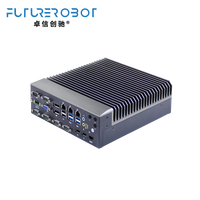 Caja de Ordenador Industrial IPC con 3 Puertos Gigabit LAN, 6 Puertos COM, Controlador Integrado Sin Ventilador con Watchdog para Sistema MES, Monitoreo SCADA