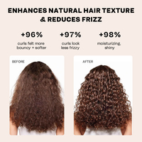 Échantillon gratuit Activateur de boucles naturelles Crème coiffante définissant les boucles personnalisée pour cheveux bouclés Réparer, définir, hydrater et coiffer