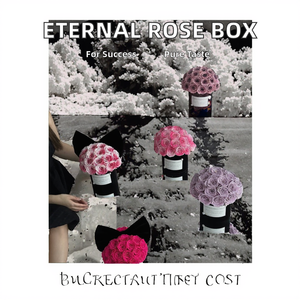 Boîte à roses en acrylique en forme de champignon, boîte à roses éternelles préservées, seau moyen pour mariage, <span class=keywords><strong>Saint</strong></span>-<span class=keywords><strong>Valentin</strong></span>, <span class=keywords><strong>cadeau</strong></span>, vente en gros - Product Image 2