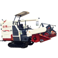 Moissonneuse-batteuse à riz miniature 4LZ-4.0E - Récolte efficace du riz pour les petites exploitations agricoles