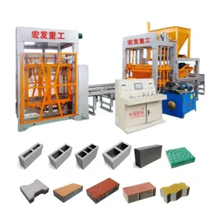 interlocks brick making machine cement of T beam and hollow block for flooring decking block machine making automatic