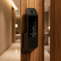 Serrure intelligente extérieure étanche Tuya WiFi pour cour, avec empreinte digitale biométrique, en alliage d'aluminium, modèle Tête de Taureau