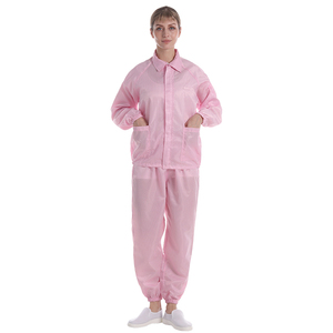 Bộ quần áo sạch không bụi, chống tĩnh điện, kiểu dáng áo khoác có cổ, dành cho nhân viên nhà máy, phòng thí nghiệm, bảo hộ lao động - Product Image 4