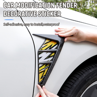 Autocollant décoratif universel pour aile de voiture, garniture de ventilation latérale, décalcomanie imperméable pour carrosserie, accessoires de modification automobile