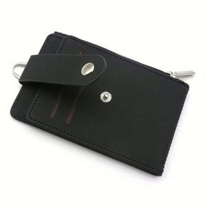 Custom PU Leather Multi-Slot Flip Cover Card Case Foldable Work ID Card Holders & Badge Reels with <b>Polyester</b> <b>Lanyards</b> - Product Image 6