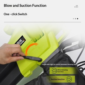 Souffleur de jardin haute puissance, <span class=keywords><strong>aspirateur</strong></span> et <span class=keywords><strong>broyeur</strong></span> de feuilles avec système de dépoussiérage pour usage extérieur - Product Image 4