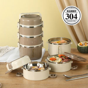 Stainless Steel <b>Lunch</b> <b>Box</b> Insulated Portable Compartmentalized With Lid For Office Workers And Students - Product Image 4