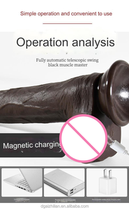 Draadloze afstandsbediening siliconen penis, vrouwelijke masturbatie volwassen product, seksspeeltje, verwarmende telescopische <span class=keywords><strong>dildo</strong></span> vibrator - Product Image 4