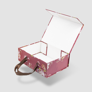 Lipack, venta al por mayor, ropa personalizada, zapatos, caja de cartón cosmética, regalo plegable de lujo, caja de papel de embalaje para <span class=keywords><strong>compras</strong></span> con asa de cinta - Product Image 2