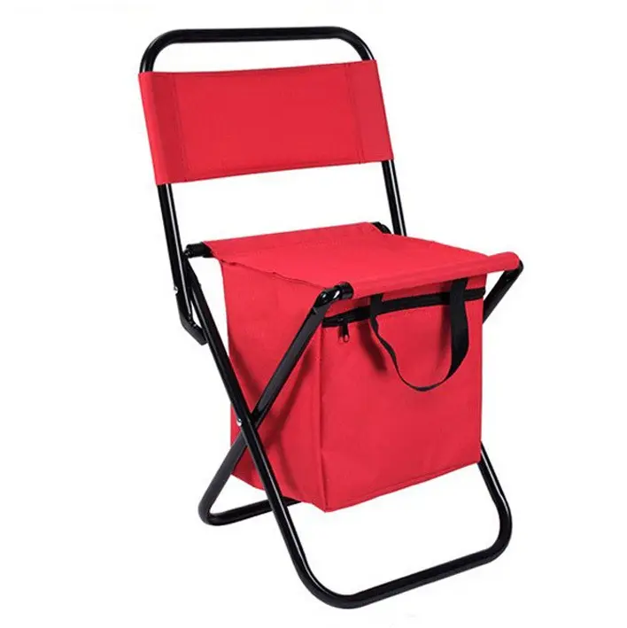 Custom Logo Multifunctional Outdoor Fishing Chair Portable Folding Stainless Steel Fishing Chair