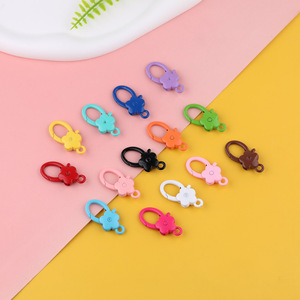 Anillos de Resorte de Dibujos Animados, Llaveros Metálicos Coloridos, Accesorios DIY para Bolsos - Product Image 2
