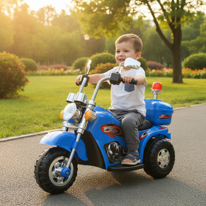 Motocicleta Eléctrica para Niños Unisex de 6V, Moto de Juguete de <span class=keywords><strong>Policía</strong></span> de Plástico con Batería - Product Image 1