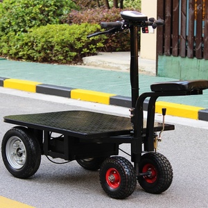 Truk Flatbed Listrik Tugas Berat dengan Kursi Lepas Pasang untuk Pengangkutan Semen dan Kerikil di Lokasi Konstruksi, Cocok untuk Gerobak Dorong - Product Image 3