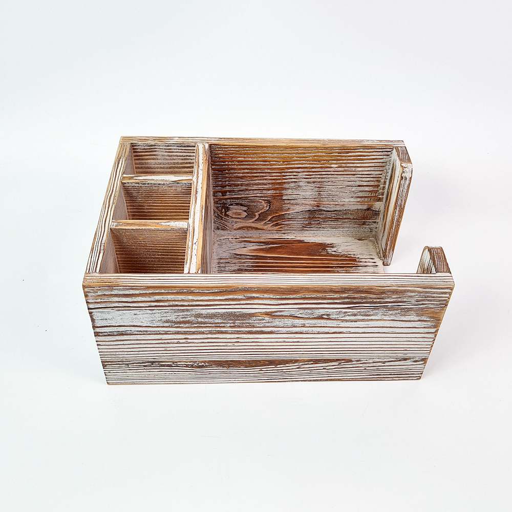 Витрина для косметических принадлежностей в деревенском стиле, офисный настольный шкаф для хранения, деревянный Настольный Органайзер