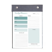 Planificateur alimentaire personnalisé Waka Color A5, bloc-notes numérique imprimé, 14 pages, Kawaii, pour voyage, avec support en bois et fermoir