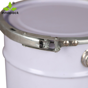 Bidon de peinture à l'huile de 5 litres, petits seaux en métal avec couvercle et poignée - Product Image 4