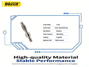หัวเชื่อมต่อแบบกล้วย 4 มม. พร้อมเกลียว ทำจากทองแดงแท้ สามารถฉีดขึ้นรูปได้ ปรับแต่งได้ - Product Image 4