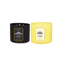 Promo Panas Lilin Aroma Asli Label Pribadi Grosir Stoples Kaca Ramah Lingkungan Bahan Pembuatan Lilin Kedelai 3 Sumbu Aroma Kuat