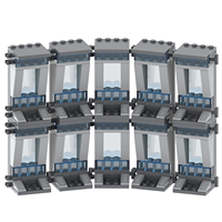MOOXI MOC Sets de Ladrillos, Estante de Exhibición, Caja de Exhibición, Sets de Bloques de Construcción, Modelo de Plástico, Juguetes de Regalo para Niños MOC1050
