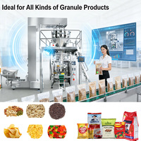 Máquina de Envasado de Alimentos Inflados con Nitrógeno, Línea de Producción Automática Completa para Papas Fritas y Chips de Plátano, Máquina de Envasado Multifunción VFFS