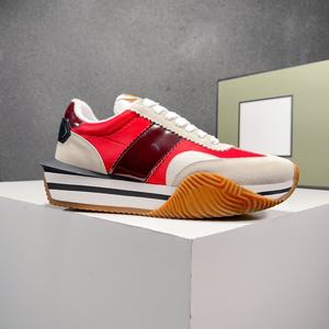 Chaussures en cuir véritable de haute qualité, nouvelle collection de designers TF, chaussures décontractées pour la marche, mode, marques de luxe TF, baskets à lacets pour femmes - Product Image 3