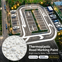 Revêtement de marquage routier thermofusible durable anti-fissuration à faible coût pour marquage de voies d'accès d'usine