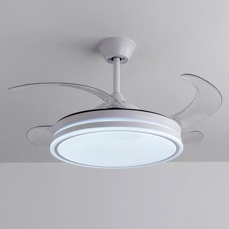 72W Luxury Ceiling Fan Remote Control LED 6 Speeds Low Noise Ceiling Fan Light For Bedroom Living Room Lamp