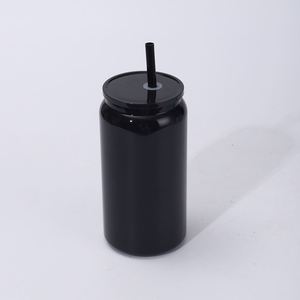 New 16oz Colorful Mason Jar 304 Stainless Steel Vacuum Insulated <b>Cup</b> <b>Straw</b> High-value High-temperature Resistant Outdoor Use - Product Image 5