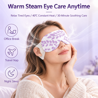 Masque oculaire vapeur à la lavande OEM, jetable, auto-chauffant, compresse chaude, masque oculaire vapeur pour la relaxation, idéal pour les voyages, pour un usage quotidien