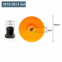 Disque de polissage à sec M14 100 mm 60/80 grains pour carrelage céramique, meuleuse d'angle, marbre, quartz, chanfreinage, meulage des bords