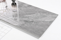 Carrelage en marbre gris foncé 120x47, design marbré, bord original, carrelage pour escaliers