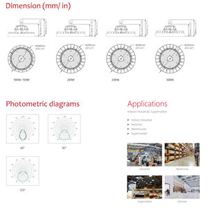 <span class=keywords><strong>Led</strong></span> Highbay abd depo 200W endüstriyel lamba aksesuarı garaj fabrika UFO <span class=keywords><strong>Led</strong></span> otopark ışık tavan lambası - Product Image 6