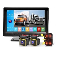 7 pouces MP5 BSD Kits Angle mort Système de surveillance d'alarme sonore et visuelle Écran tactile IPS avec caméra 2 pièces 1080p pour véhicule