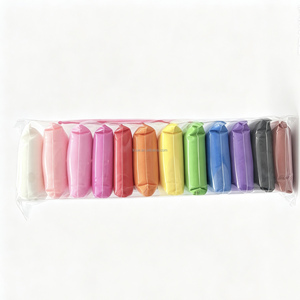 12 COULEURS CLAY CROWN Pâte à modeler super légère séchant à l'air, non toxique, personnalisable, pour cosplay, slime, artisanat DIY, pour le développement des enfants - Product Image 2