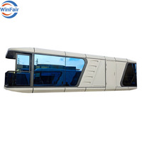 WinFair Luxe 40ft Moderne Préfabriqué Maison Modulaire en Acier 2 Chambres Cuisine avec Luban Cabines Capsule Maison Espace Préfabriqué