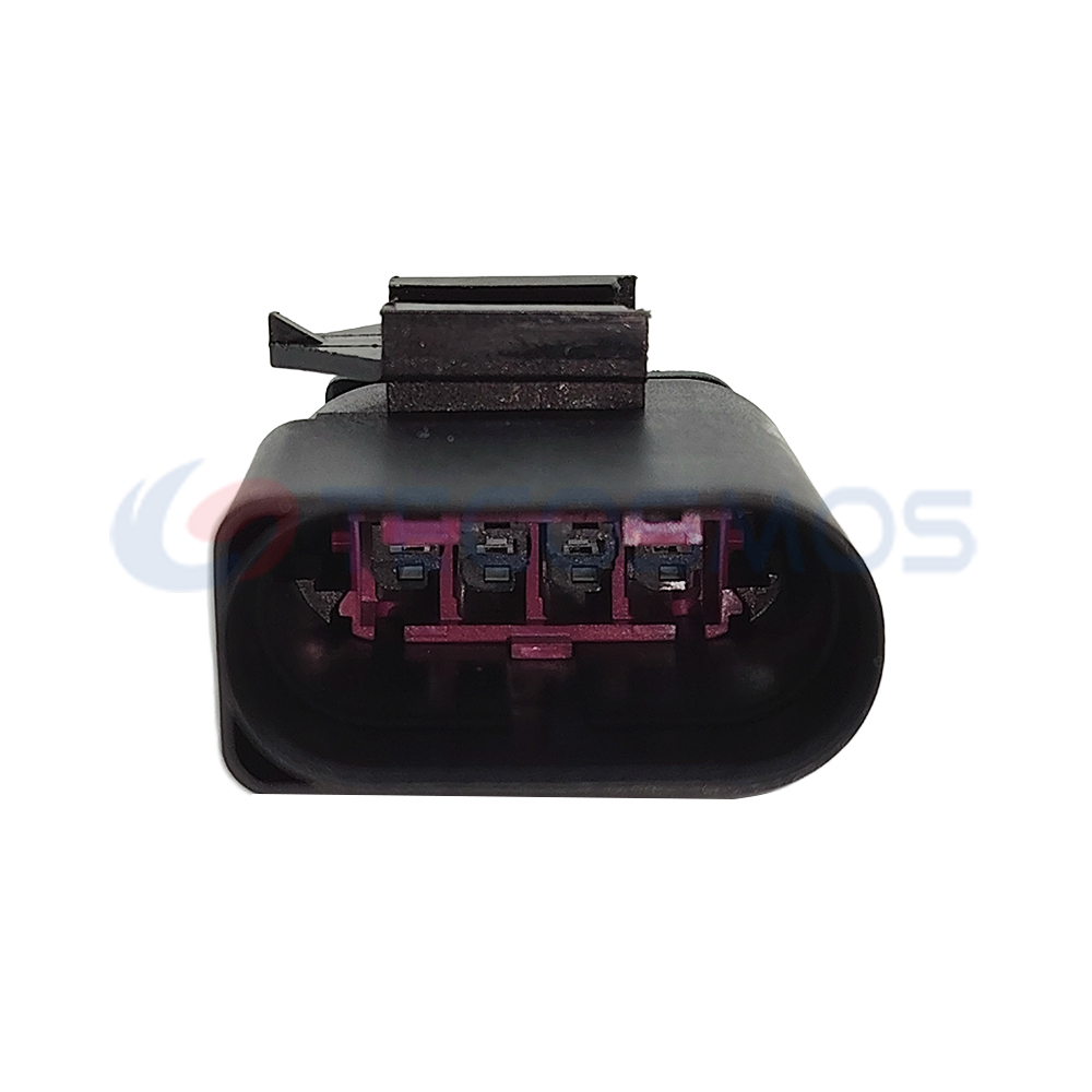 Waterproof 4-Pin Male 1K0973804 Wiring Harness ABS Nylon Housing Copper Contact for Oxygen Sensor Plug Connector for VW Vehicles