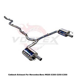 Système d'échappement Vortex optimisé en acier inoxydable pour Mercedes-Benz W205 C200 C250 C300 berlines - Product Image 2