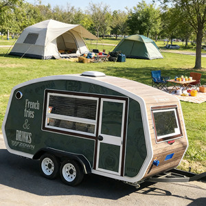 CE Certified Mobile <b>BBQ</b> Food Truck Trailer With Grill & Smoker For Outdoor Grilling Business - Product Image 1