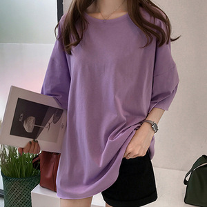 <span class=keywords><strong>T</strong></span>-shirts grande taille pour femmes en polyester, couleurs <span class=keywords><strong>pastel</strong></span>, coupe ample, manches courtes, tissu éponge, é<span class=keywords><strong>t</strong></span>é, vente en gros - Product Image 1