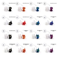 Meilleures ventes : Jouet imprimé en 3D pour Halloween, petit fantôme créatif et mignon, ornement d'Halloween pour animaux de compagnie, cadeau de vacances, mini-scène décorative