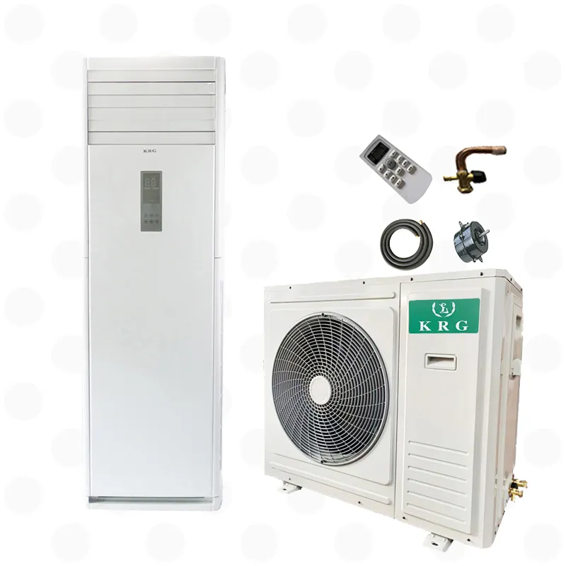 เครื่องปรับอากาศแบบตั้งพื้น 4TON เครื่องทําความร้อนแบบระบายความร้อน 48000btu เครื่องปรับอากาศแบบยืนประหยัดพลังงาน 5P