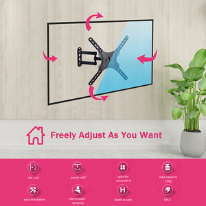 Support mural <span class=keywords><strong>TV</strong></span> à mouvement complet avec bras en acier extensible VESA 400*400 Support de support réglable Support <span class=keywords><strong>TV</strong></span> encastré - Product Image 5